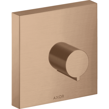  - AXOR ShowerSolutions Zawór odcinający 12 x 12 cm, podtynkowy czerwone złoto szczotkowane 10972310 - 10972310 - Łazienki Szydłowski