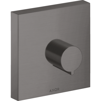 - AXOR ShowerSolutions Zawór odcinający 12 x 12cm, podtynkowy czarny chrom szczotkowany 10972340 - 10972340 U - Łazienki Szydłowski