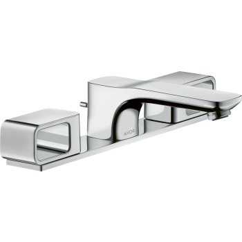  - AXOR Urquiola 3-otworowa bateria umywalkowa 50 z płytką z kompletem odpływowym z cięgłem chrom 11040000 - 11040000 - Łazienki Szydłowski