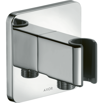 - AXOR ShowerSolutions Przyłącze węża prysznicowego z uchwytem, softsquare chrom 11626000 - 11626000 - Łazienki Szydłowski