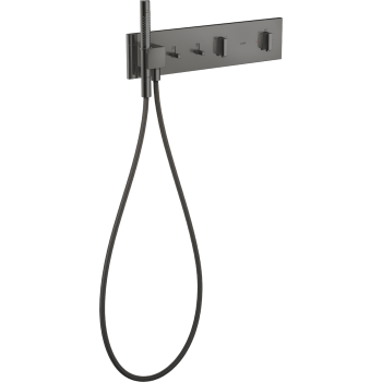 - AXOR ShowerComposition Moduł termostatyczny 470/110 do 2 odbiorników, podtynkowy czarny chrom polerowany 12571330 - 12571330 - Łazienki Szydłowski
