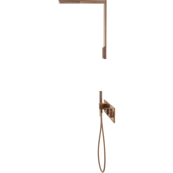 - AXOR ShowerComposition Moduł termostatyczny 540/110 do 3 odbiorników, pczerwone złoto szczotkowane 12572310 - 12572310 - Łazienki Szydłowski