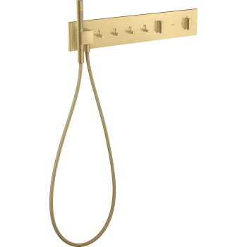 - AXOR ShowerComposition Moduł termostatyczny 61 x 11 cm do 4 odbiorników, złoty optyczny szczotkowany 12573250 - 12573250 - Łazienki Szydłowski