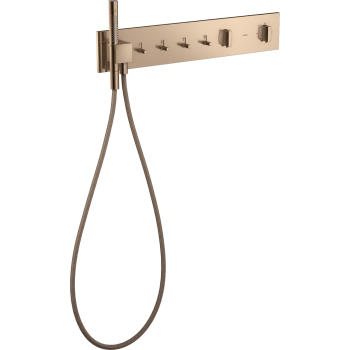- AXOR ShowerComposition Moduł termostatyczny 610/110 do 4 odbiorników, czerwone złoto polerowane 12573300 - 12573300 - Łazienki Szydłowski