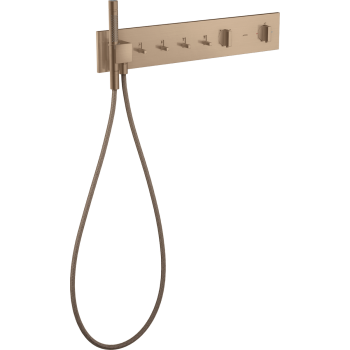 - AXOR ShowerComposition Moduł termostatyczny 610/110 do 4 odbiorników, czerwone złoto szczotkowane 12573310 - 12573310 - Łazienki Szydłowski