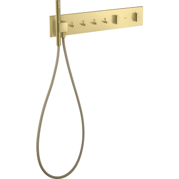  - AXOR ShowerComposition Moduł termostatyczny 610/110 do 4 odbiorników, mosiądz szczotkowany 12573950 - 12573950 - Łazienki Szydłowski