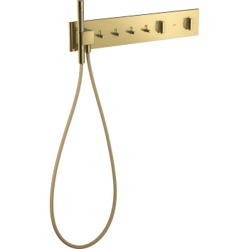  - AXOR ShowerComposition Moduł termostatyczny 610/110 do 4 odbiorników, złoty optyczny polerowany 12573990 - 12573990 - Łazienki Szydłowski