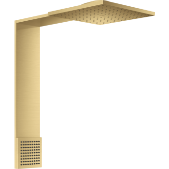 - AXOR ShowerComposition Moduł głowicy prysznicowej 25 x 25 cm 2jet z prysznicem na ramiona złoty optyczny szczotkowany 12594250 - 12594250 - Łazienki Szydłowski