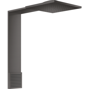  - AXOR ShowerComposition Moduł głowicy prysznicowej 25 x 25 cm 2jet z prysznicem na ramiona czarny chrom szczotkowany 12594340 - 12594340 - Łazienki Szydłowski