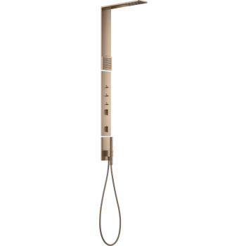  - AXOR ShowerComposition Panel prysznicowy z termostatem, deszczownicą 1jet i prysznicem na ramiona,  czerwone złoto polerowane 12595300 - 12595300 - Łazienki Szydłowski