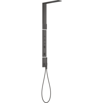  - AXOR ShowerComposition Panel prysznicowy z termostatem, deszczownicą prysznicową 1jet i prysznicem na ramiona, czarny chrom szczotkowany 12595340 - 12595340 - Łazienki Szydłowski