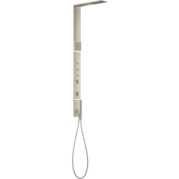  - AXOR ShowerComposition Panel prysznicowy z termostatem, deszczownicą 1jet i prysznicem na ramiona, nikiel szczotkowany 12595820 - 12595820 - Łazienki Szydłowski