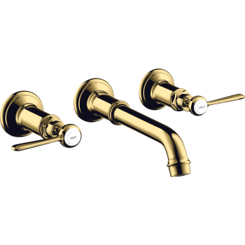 - AXOR Montreux 3-otworowa bateria umywalkowa z uchwytami jednoramiennymi i wylewką 165 - 225 mm, ścienna, podtynkowa 16534990 - 16534990 - Łazienki Szydłowski