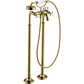 - AXOR Montreux 2-uchwytowa bateria wannowa z uchwytami krzyżowymi, wolnostojąca 16547990 - 16547990 - Łazienki Szydłowski