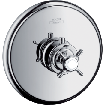 - AXOR Montreux Bateria termostatyczna HighFlow z uchwytem krzyżowym, podtynkowa chrom 16815000 - 16815000 - Łazienki Szydłowski