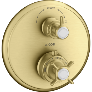  - AXOR Montreux Bateria termostatyczna podtynkowa mosiądz szczotkowany 16820950 - 16820950 - Łazienki Szydłowski