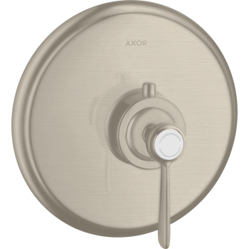 - AXOR Montreux Bateria termostatyczna z uchwytem jednoramiennym, podtynkowa nikiel szczotkowany 16823820 - 16823820 - Łazienki Szydłowski