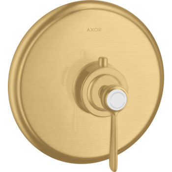  - AXOR Montreux Bateria termostatyczna HighFlow z uchwytem jednoramiennym, podtynkowa złoty optyczny szczotkowany 16824250 - 16824250 - Łazienki Szydłowski