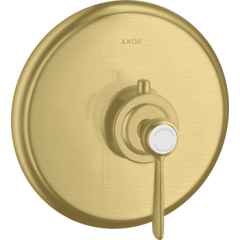  - AXOR Montreux Bateria termostatyczna HighFlow z uchwytem jednoramiennym, podtynkowa mosiądz szczotkowany 16824950 - 16824950 - Łazienki Szydłowski