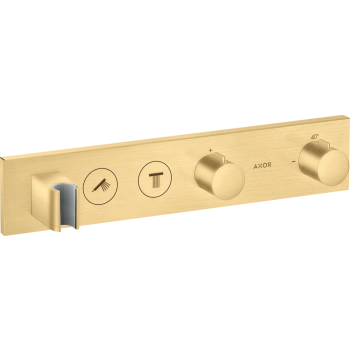 - AXOR ShowerSolutions Moduł termostatyczny 460/90 do 2 odbiorników, podtynkowy złoty optyczny szczotkowany 18355250 - 18355250 - Łazienki Szydłowski