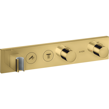  - AXOR ShowerSolutions Bateria wannowo-prysznicowa 46 x 9cm do 2 odbiorników, Złoty Optyczny Polerowany 18355990 - 18355990 - Łazienki Szydłowski
