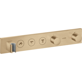 - AXOR ShowerSolutions Moduł termostatyczny Select 53 x 9 cm do 3 odbiorników, podtynkowy brąz szczotkowany 18356140 - 18356140 - Łazienki Szydłowski
