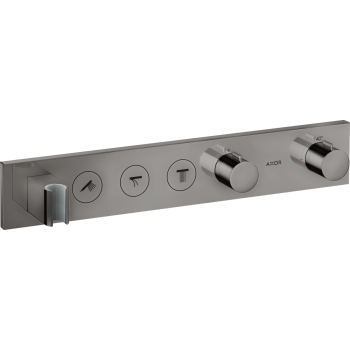  - AXOR ShowerSolutions Moduł termostatyczny Select 530/90 do 3 odbiorników, podtynkowy czarny  chrom polerowany 18356330 - 18356330 u - Łazienki Szydłowski