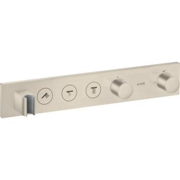  - AXOR ShowerSolutions Moduł termostatyczny Select 530/90 do 3 odbiorników, podtynkowy nikiel szczotkowany 18356820 - 18356820 - Łazienki Szydłowski