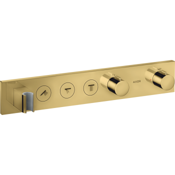  - AXOR ShowerSolutions Bateria wannowo-prysznicowa Select 53 x 9cm do 3 odbiorników, Złoty Optyczny Polerowany 18356990 - 18356990 - Łazienki Szydłowski