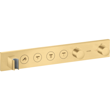 - AXOR ShowerSolutions Moduł termostatyczny Select 600/90 do 4 odbiorników, podtynkowy złoty optyczny szczotkowany 18357250 - 18357250 - Łazienki Szydłowski