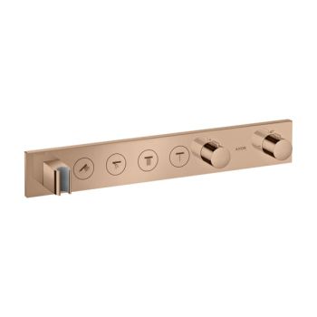 - AXOR ShowerSolutions Moduł termostatyczny Select 600/90 do 4 odbiorników, podtynkowy czerwone złoto polerowane 18357300 - 18357300 U - Łazienki Szydłowski
