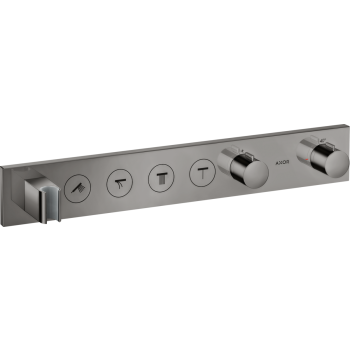  - AXOR ShowerSolutions Moduł termostatyczny Select 600/90 do 4 odbiorników, podtynkowy  czarny chrom polerowany 18357330 - 18357330 U - Łazienki Szydłowski