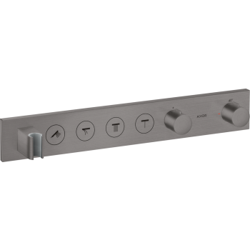 - AXOR ShowerSolutions Moduł termostatyczny Select 600/90 do 4 odbiorników, podtynkowy czarny chrom szczotkowany 18357340 - 18357340 - Łazienki Szydłowski