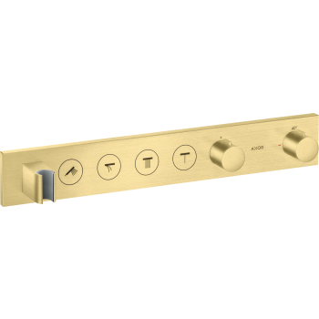 - AXOR ShowerSolutions Moduł termostatyczny Select 600/90 do 4 odbiorników, podtynkowy mosiądz szczotkowany 18357950 - 18357950 - Łazienki Szydłowski