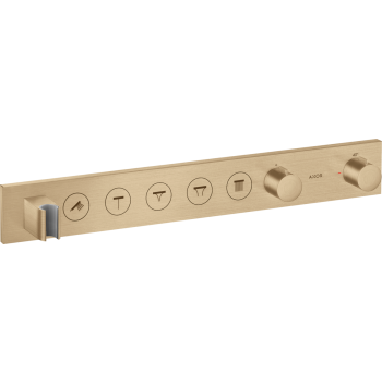 - AXOR ShowerSolutions Moduł termostatyczny Select 670/90 do 5 odbiorników, podtynkowy brąz szczotkowany 18358140 - 18358140 U - Łazienki Szydłowski