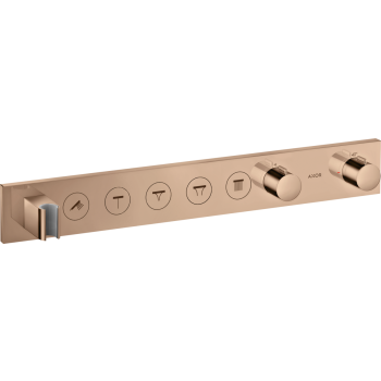 - AXOR ShowerSolutions Moduł termostatyczny Select 670/90 do 5 odbiorników, czerwone złoto polerowane 18358300 - 18358300 - Łazienki Szydłowski