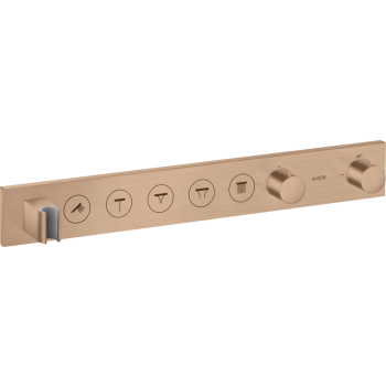  - AXOR ShowerSolutions Moduł termostatyczny Select 670/90 do 5 odbiorników, czerwone złoto szczotkowane 18358310 - 18358310 U - Łazienki Szydłowski