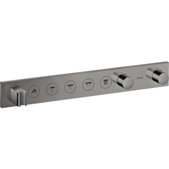  - AXOR ShowerSolutions Moduł termostatyczny Select 670/90 do 5 odbiorników, podtynkowy czarny chrom polerowany 18358330 - 18358330 U - Łazienki Szydłowski
