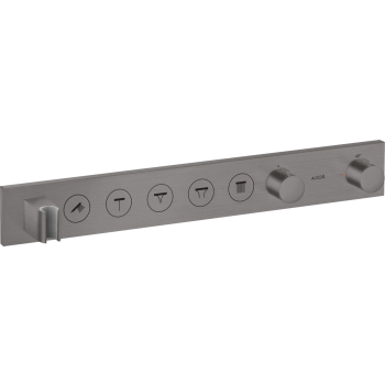 - AXOR ShowerSolutions Moduł termostatyczny Select 670/90 do 5 odbiorników, czarny chrom szczotkowany 18358340 - 18358340 U - Łazienki Szydłowski