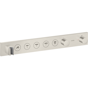- AXOR ShowerSolutions Moduł termostatyczny Select 670/90 do 5 odbiorników,stal szlachetna optyczna 18358800 - 18358800 - Łazienki Szydłowski