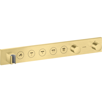 - AXOR ShowerSolutions Moduł termostatyczny Select 670/90 do 5 odbiorników, podtynkowy mosiądz szczotkowany 18358950 - 18358950 U - Łazienki Szydłowski