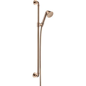  - AXOR Showers/Front Zestaw prysznicowy 90 cm z główką prysznicową 85 1jet EcoSmart czerwony złoty polerowany 26023300 - 26023300 - Łazienki Szydłowski
