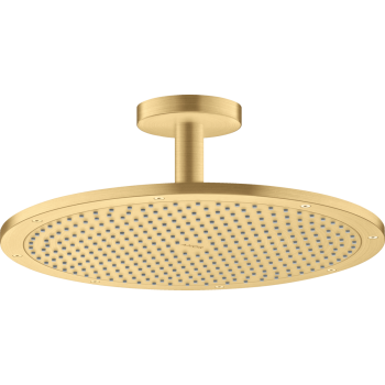 - AXOR ShowerSolutions Deszczownica prysznicowa 350 1jet z przyłączem sufitowym złoty optyczny szczotkowany 26035250 - 26035250 - Łazienki Szydłowski