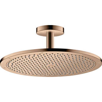 - AXOR ShowerSolutions Deszczownica prysznicowa 350 1jet z przyłączem sufitowym czerwony złoty polerowany 26035300 - 26035300 - Łazienki Szydłowski