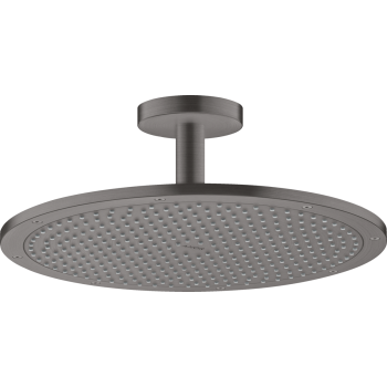 - AXOR ShowerSolutions Deszczownica 35cm 1jet z przyłączem sufitowym czarny chrom szczotkowany 26035340 - 26035340 - Łazienki Szydłowski