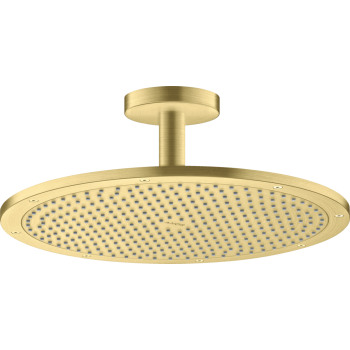  - AXOR ShowerSolutions Deszczownica prysznicowa 350 1jet z przyłączem sufitowym mosiądz szczotkowany 26035950 - 26035950 - Łazienki Szydłowski