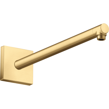 - AXOR ShowerSolutions Ramię prysznicowe 39 cm, kwadratowe złoty optyczny szczotkowany 26436250 - 26436250 - Łazienki Szydłowski