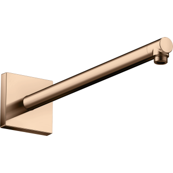 - AXOR ShowerSolutions Ramię prysznicowe 390 mm, kwadratowe czerwony złoty polerowany 26436300 - 26436300 - Łazienki Szydłowski