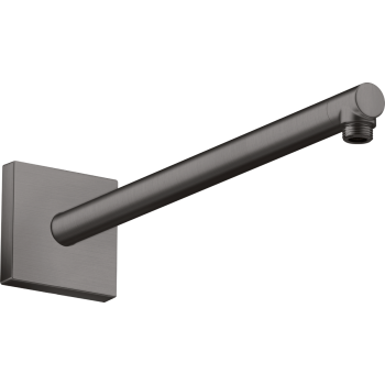 - AXOR ShowerSolutions Ramię prysznicowe 39 cm, kwadratowe Czarny Chrom Szczotkowany 26436340 - 26436340 - Łazienki Szydłowski