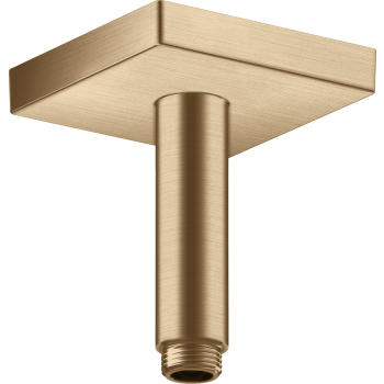 - AXOR ShowerSolutions Przyłącze sufitowe 10 cm, kwadratowe brąz szczotkowany 26437140 - 26437140 U - Łazienki Szydłowski